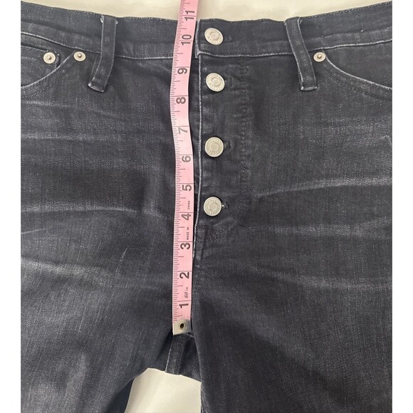 J. Crew Jeans Billie Demi Boot Crop Button Fly Black Wash Women's Size 31 - Picture 16 of 16